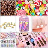 50pcs Pink Holographic Ziplock Bead Bag Small Plastic Storage Pouch