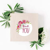 1inch Beauty Flower Thank You Stickers - Gift Packaging Decorations Labels