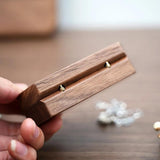 Walnut Wood Jewelry Box Travel Case for Wedding Proposal