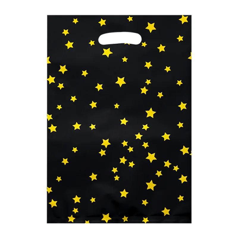 10Pcs Star Aluminum Plastic Gift Bags 25x16.5cm