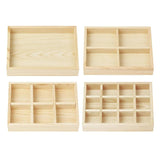 Jewelry Display Tray Case Beads Holder GemstBangles Stackable