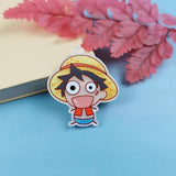 10PCS Acrylic Cartoon Character Charm Pendant DIY Keychain Earrings Accessories