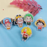 10PCS Acrylic Cartoon Character Charm Pendant DIY Keychain Earrings Accessories