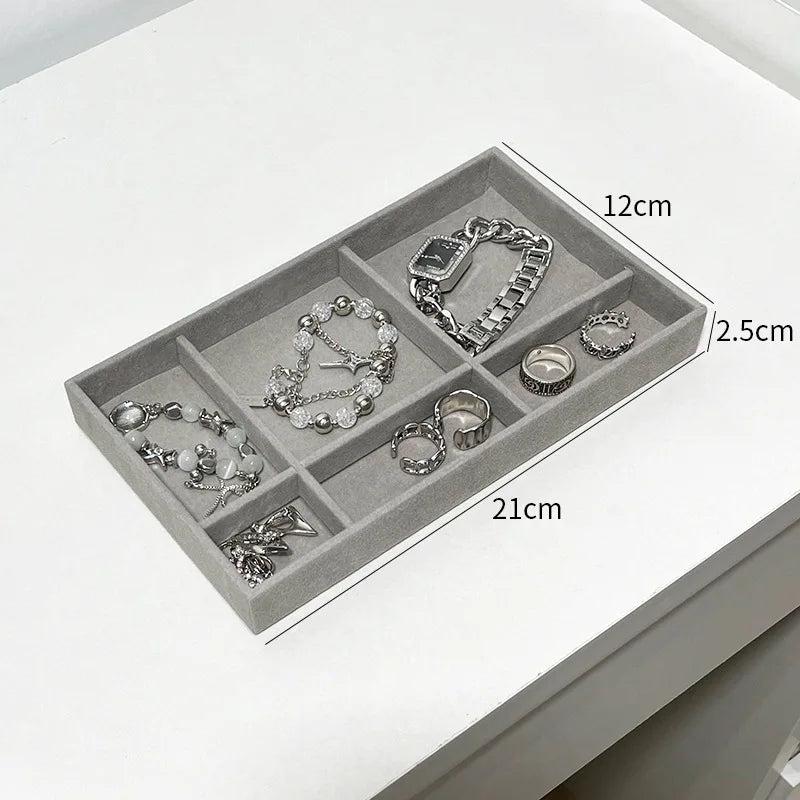 Soft Velvet Jewelry Ring Display Organizer Box - Hot Sales!