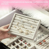 Soft Velvet Jewelry Ring Display Organizer Box - Hot Sales!