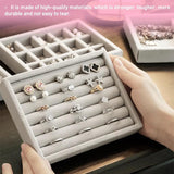 Soft Velvet Jewelry Ring Display Organizer Box - Hot Sales!