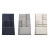3Pcs Jewelry Trays Organizer Flocking Cloth Brithday Gift Large Durable
