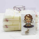 Beauty Head Jewelry Card 6*9cm 50pc Necklace Earring Display Tag Card