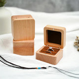 Wood Wedding Ring Gift Boxes Bags Case for Jewelry Ring Necklace