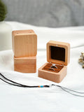 Wood Wedding Ring Gift Boxes Bags Case for Jewelry Ring Necklace