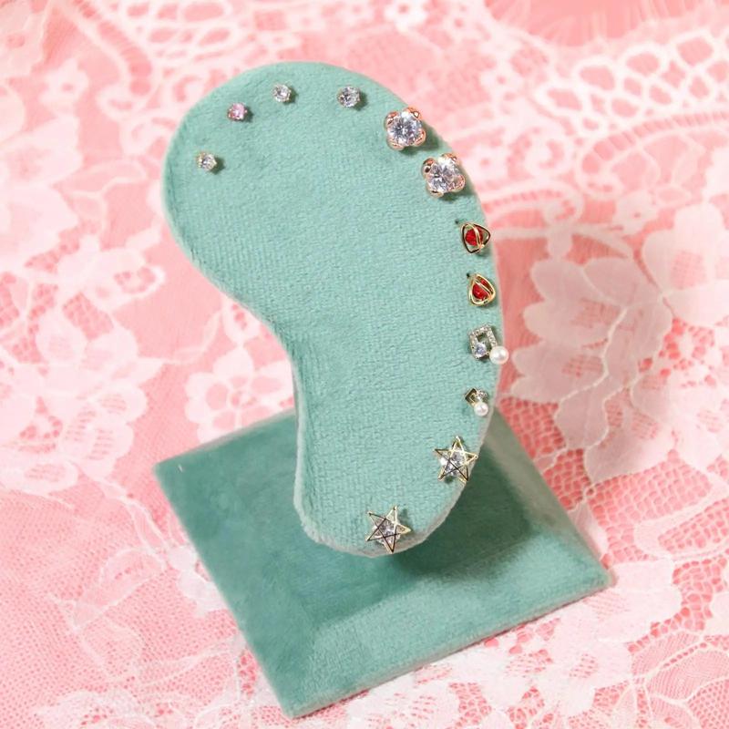Flannel Earring Holder Stand for Ear Stud Earrings