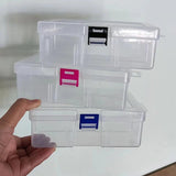 1PC Transparent Component Screw Storage Box Jewelry Display Plastic Container