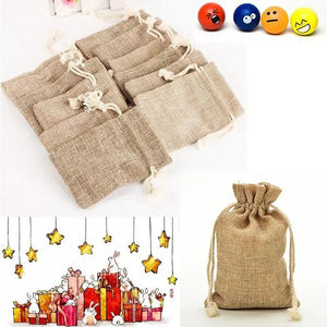 Linen Cotton Drawstring Bag Jewelry Bag Decorative Bags