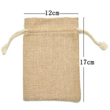 Linen Cotton Drawstring Bag Jewelry Bag Decorative Bags