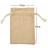 Linen Cotton Drawstring Bag Jewelry Bag Decorative Bags