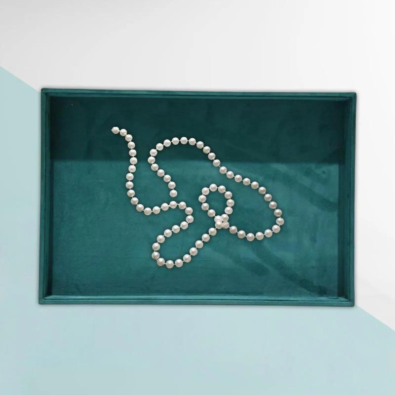 Stackable Jewelry Tray Organizer with Elegance Wooded Storage