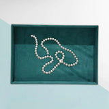 Stackable Jewelry Tray Organizer with Elegance Wooded Storage