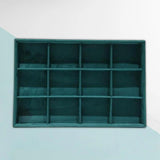 Stackable Jewelry Tray Organizer with Elegance Wooded Storage