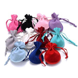 10Pcs Velvet Drawstring Bags 7x9 9x12cm Pouch Jewelry Packaging Wedding