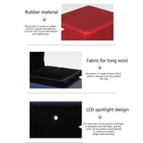 Velvet Wedding Ring Box w/ LED Light, Jewelry Organizer