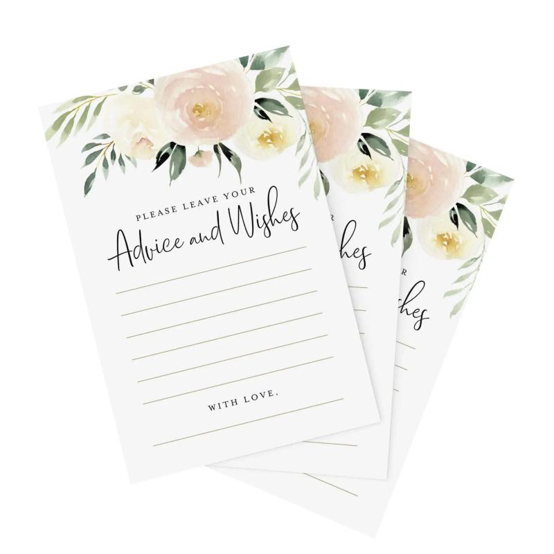 Wedding Dinner Table Thank You Cards, 10x15cm, Writable, Small Business Decor