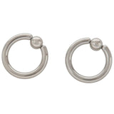 Stainless Steel Captive Bead Hoop Ear Rings Studs 4g(5mm)x16mm