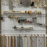 9 Pcs Adhesive Wall Mount Jewelry Hooks Holder Storage Set
