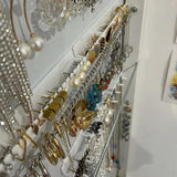 9 Pcs Adhesive Wall Mount Jewelry Hooks Holder Storage Set