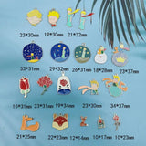 10pcs Little Prince Fox Enamel Metal Charms DIY Jewelry Making