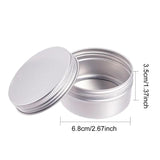 12Pcs 80ml Round Aluminium Tin Cans for Crafts Storage