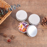 12Pcs 80ml Round Aluminium Tin Cans for Crafts Storage