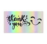 50pcs Silver Thank You Cards for Small Business Customers