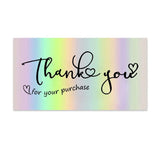50pcs Silver Thank You Cards for Small Business Customers