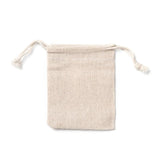 10Pcs Burlap Cotton Gift Bags Drawstring Pouches Wedding Christmas Decoration