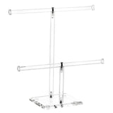 2-Tier Acrylic Clear Headband Holder Hairband Display Stand