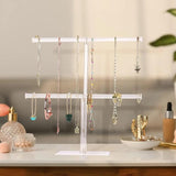 2-Tier Acrylic Clear Headband Holder Hairband Display Stand