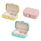 Travel Jewelry Organizer PU Leather Jewelry Box Holder Case