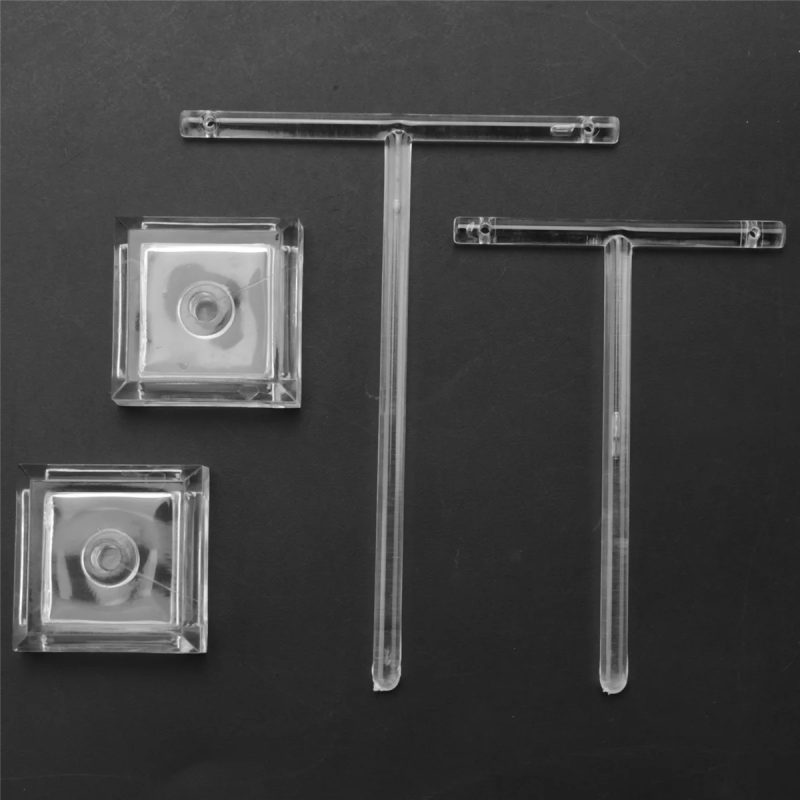 2Pcs Acrylic Earring Holders T-Bar Jewelry Display Stand Tree