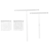 2Pcs Acrylic Earring Holders T-Bar Jewelry Display Stand Tree