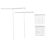 2Pcs Acrylic Earring Holders T-Bar Jewelry Display Stand Tree