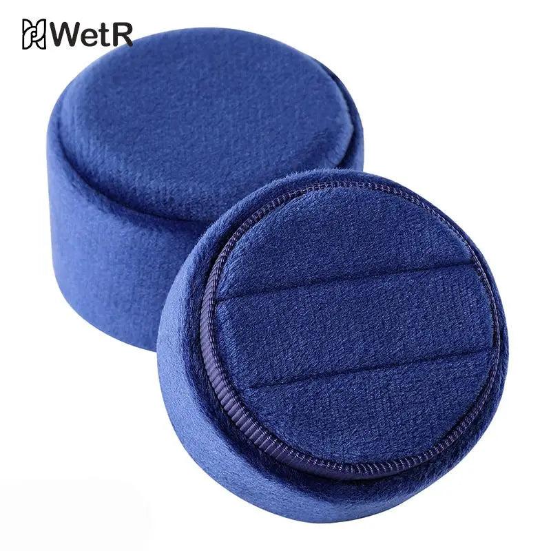 Velvet Jewelry Box with Detachable Lid - Two Slots Storage