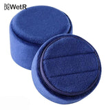Velvet Jewelry Box with Detachable Lid - Two Slots Storage
