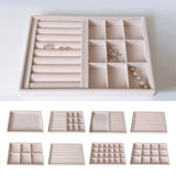 Removable Jewelry Display Tray Organizer for Earrings Rings Pendant Necklace