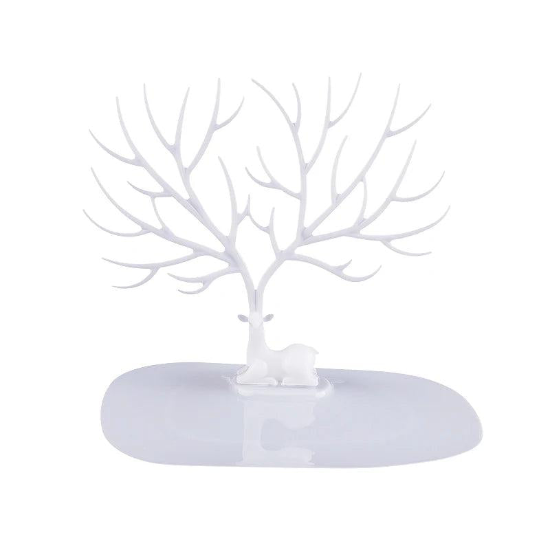 Deer Jewelry Display Stand Tray Tree Storage Organizer