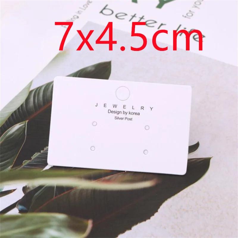50pcs Paper Earring Cards Jewelry Display Packing Ornament Labels