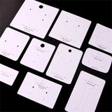 50pcs Paper Earring Cards Jewelry Display Packing Ornament Labels