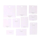 50pcs Paper Earring Cards Jewelry Display Packing Ornament Labels