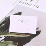 50pcs Paper Earring Cards Jewelry Display Packing Ornament Labels