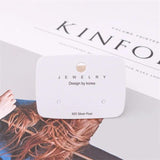 50pcs Paper Earring Cards Jewelry Display Packing Ornament Labels