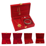 Jewelry Box Case Tray Lid Trinket Storage Holder